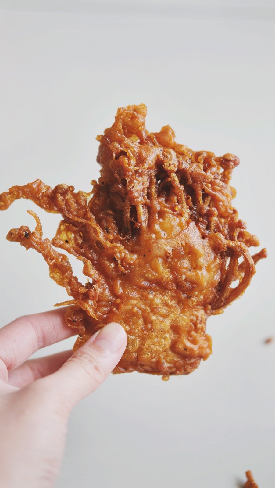 Crispy Fried Enoki Mushroom From Stirwithme Resepmamiku