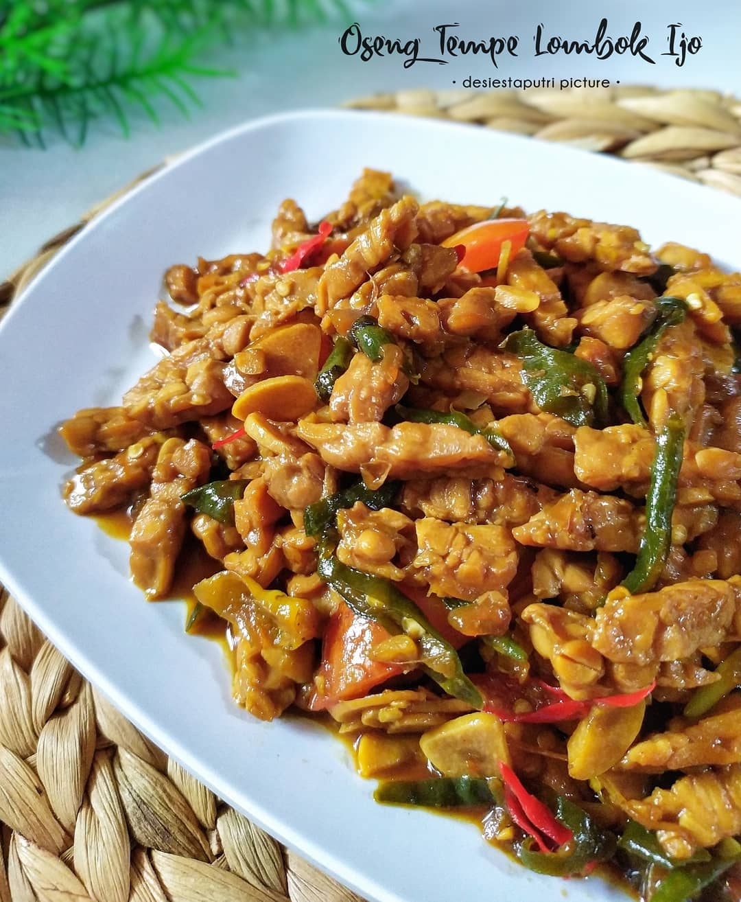 Resep Oseng Tempe Lombok Ijo Dari Desiestapp