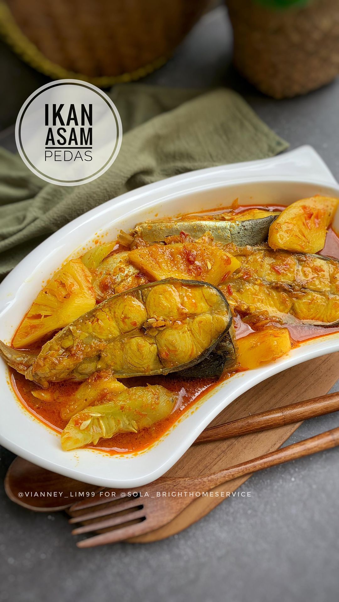 Resep Ikan Asam Pedas Dari Vianney Lim99