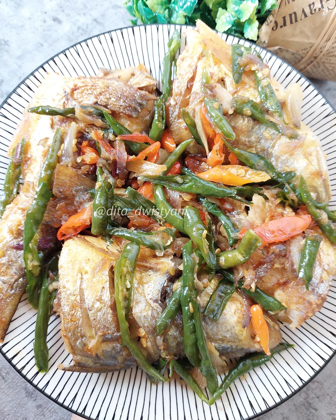 Resep Ikan Senangin Cabai Hijau Dari Dita Dwistyani