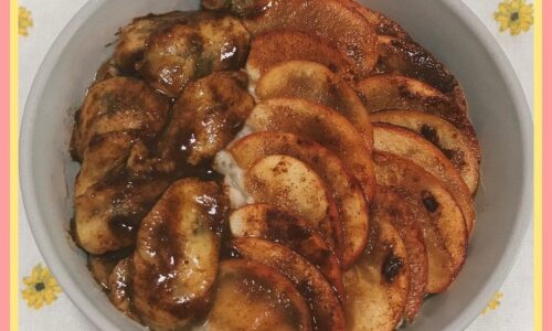 Caramelised Apple & Banana Oatmeal - Snacks, Appetizers & Desserts dari Apple