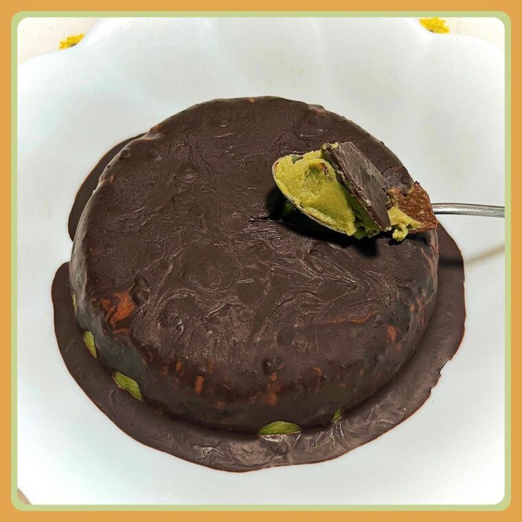 Choc Shell Matcha Protein Pudding