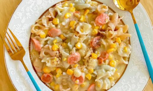 Cream Soup Rainbow Farfalle - Food Recipes dari Sausage