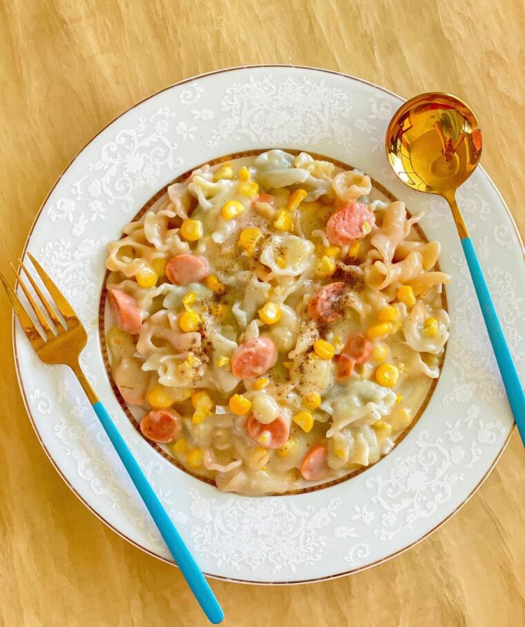 Cream Soup Rainbow Farfalle