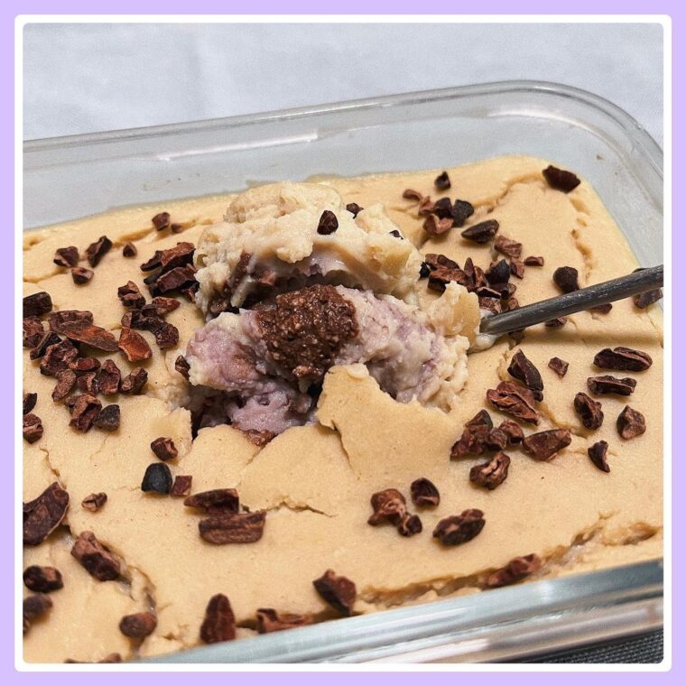 Flourless Taro & Choc Brownie