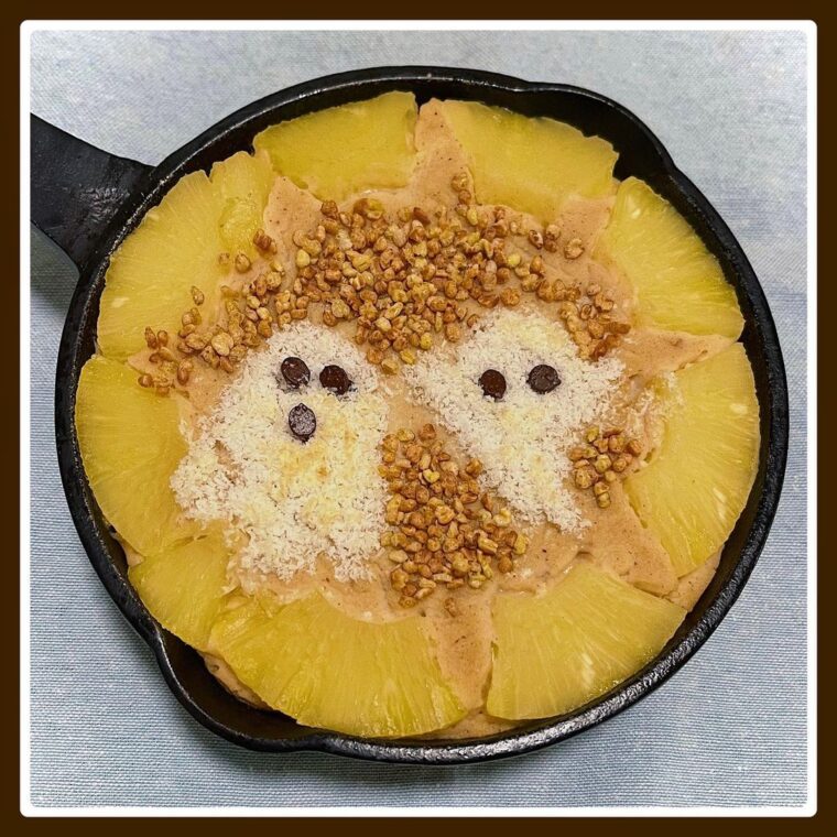Halloween Pineapple Baked Oats