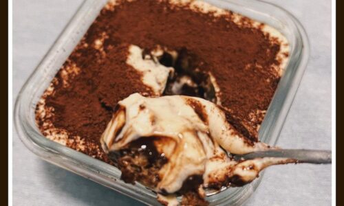 Overnight Tiramisu Bread Pudding