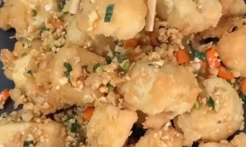 Salted Chili Fried Tofu - Snacks, Appetizers & Desserts dari Tofu