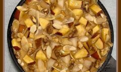 Apple & Pear Maple Nut Skillet Pie