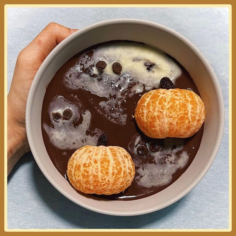 Apple ‘Pumpkin’ Choc Overnight Oats