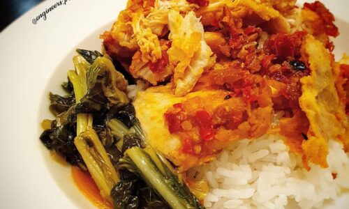 Ayam Geprek (Crushed Chicken)