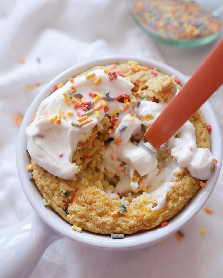 Birthday Cake Batter Baked Oats