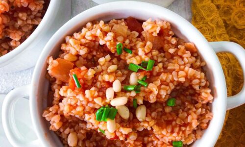 Burghul Bi Banadoura (Bulgur Cooked With Tomatoes) - Food Recipes dari Bulgur
