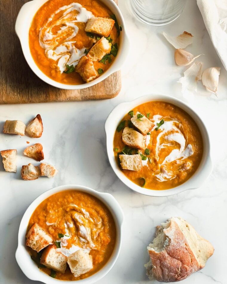 Carrot And Ginger Soup With Coconut Milk