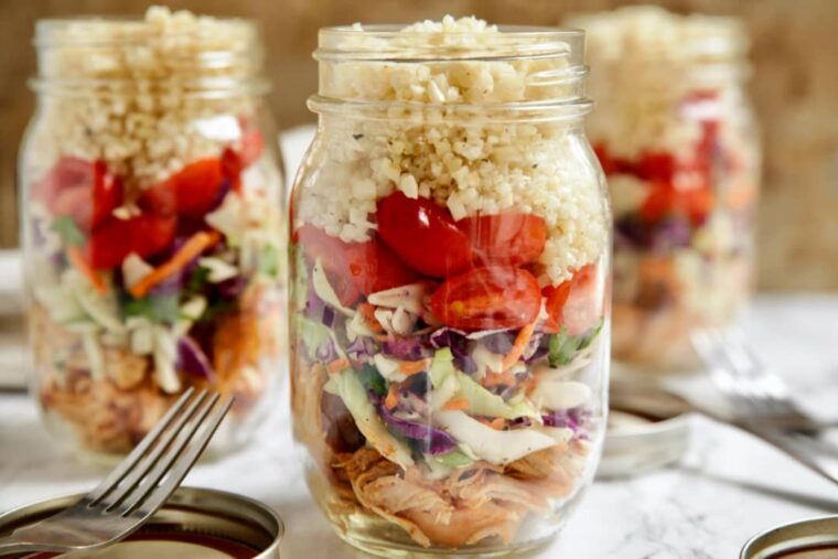 Chicken Salads In Jars