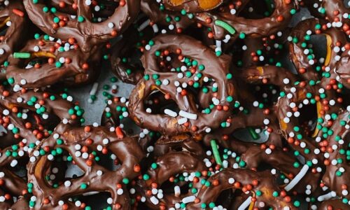Dark Chocolate Covered Salty Pretzels