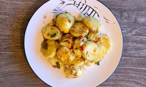 Hong Kong Style Egg Tofu With Spicy Salt