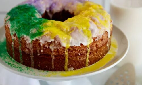 Keto Mardi Gras King Cake