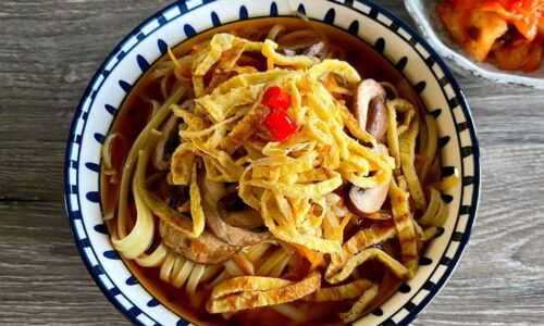 Korean Soybean Paste Noodles Soup