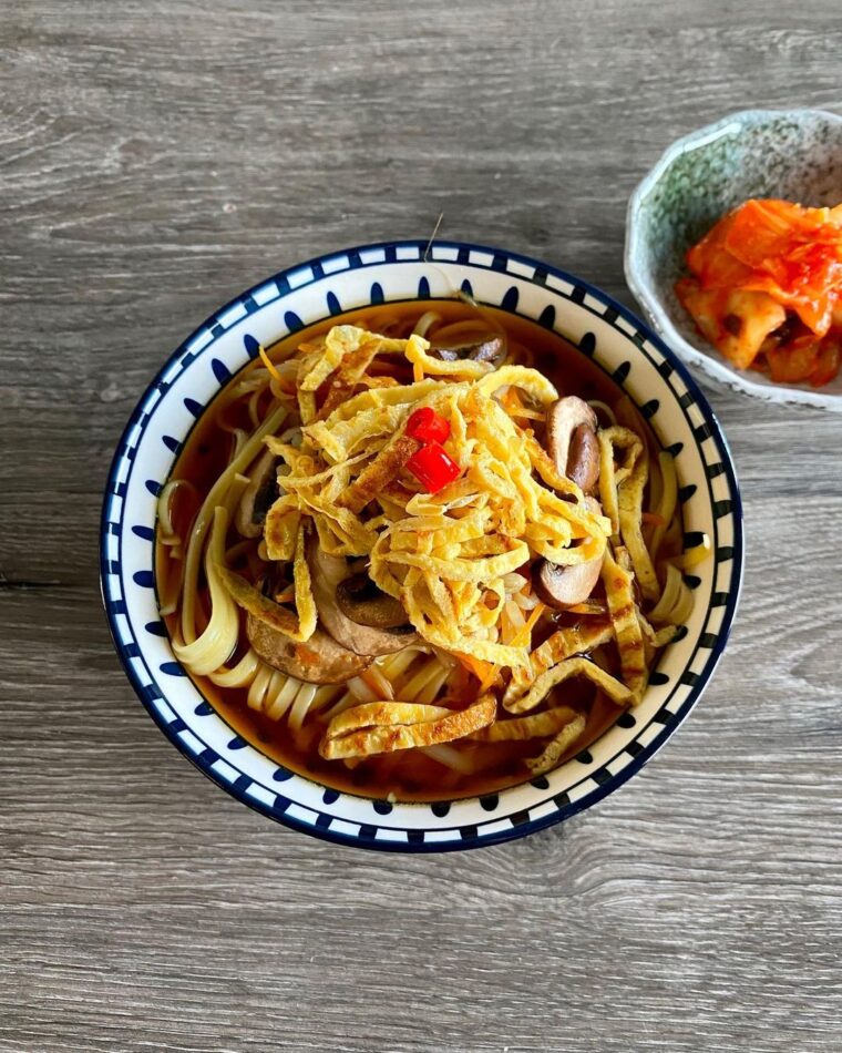 Korean Soybean Paste Noodles Soup