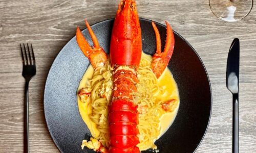 Lobster Spaghetti With Cheese