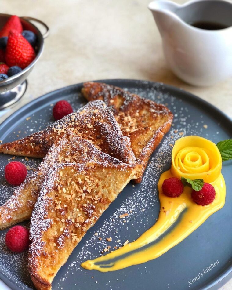 Mango Coconut French Toast
