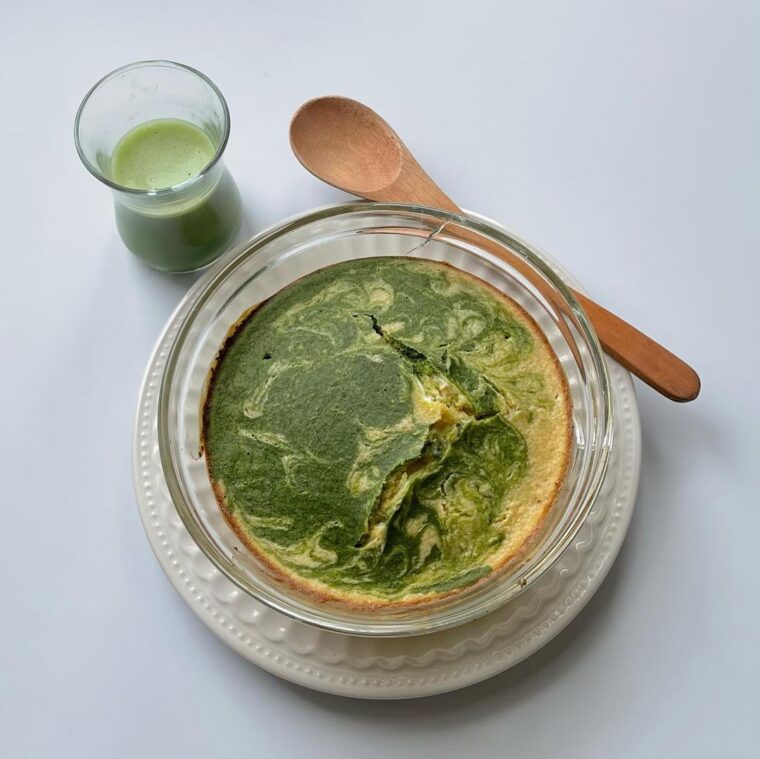 Matcha Latte Baked Oats