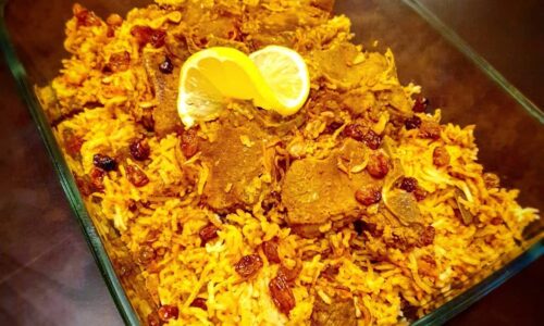 Nasi Kabsa Arab (Arabian Kabsa Rice) -  dari Lamb and Rice