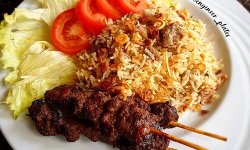 Nasi Kebuli Kambing (Lamb Rice In A Rice Cooker) -  dari Lamb and Rice