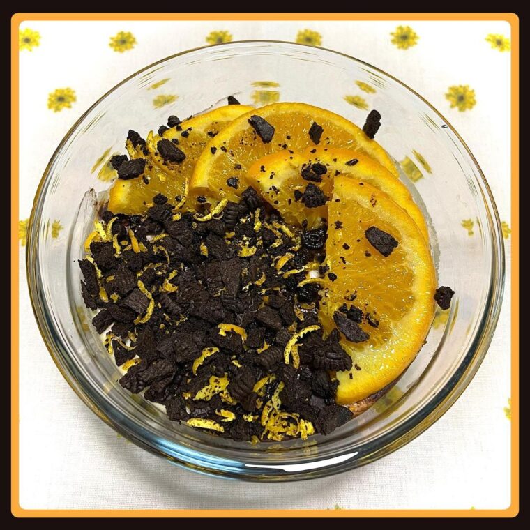 Oreo Orange Baked Oats