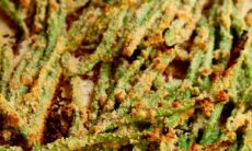 Oven-fried Green Beans