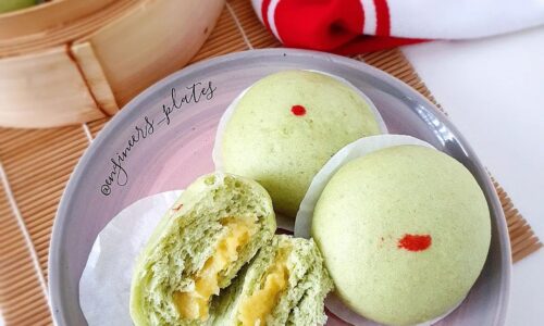 Pandan Steamed Bun - Cake & Bread Recipes dari Beans
