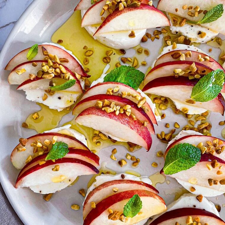 Peach Caprese