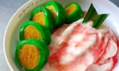 Pisang Ijo Makassar (Makassar Pandan Bananas)