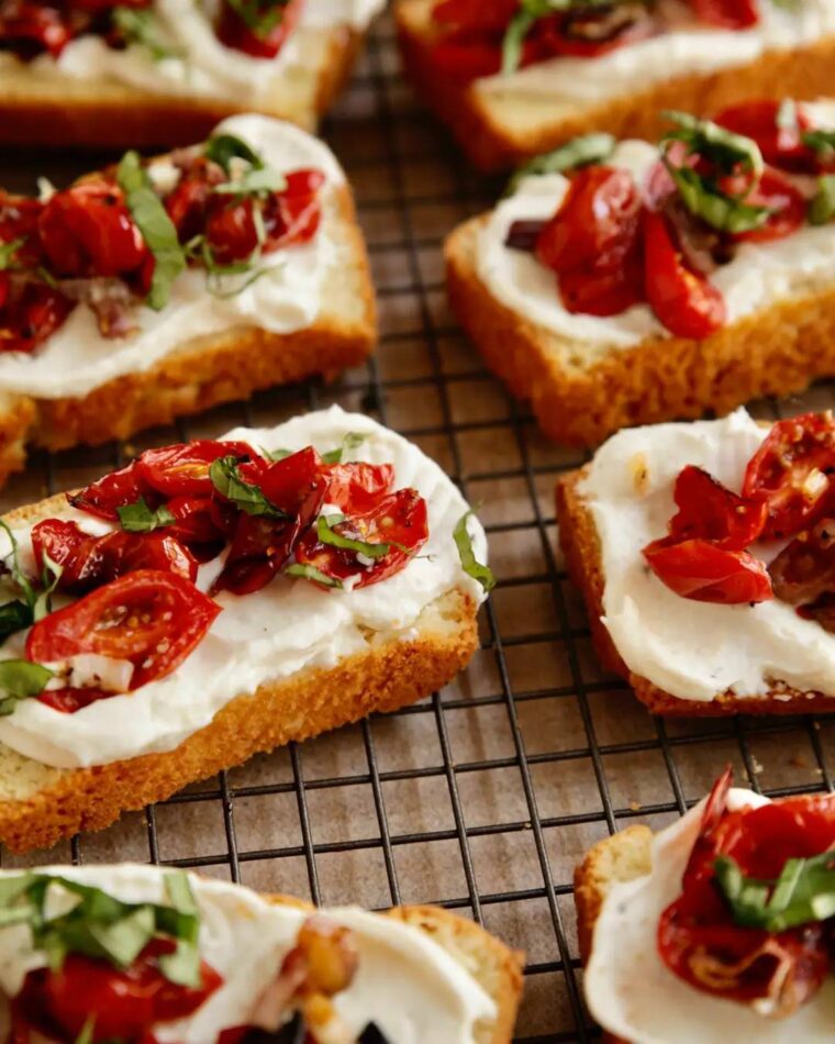 Ricotta Tomato Toasts