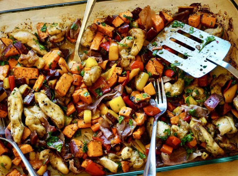 Roasted Veggies & Chicken