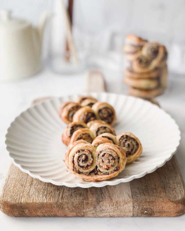 Savory Palmiers With Tapenade And Cheese