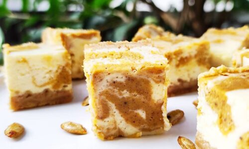 Spiced Pumpkin Cheesecake Bars