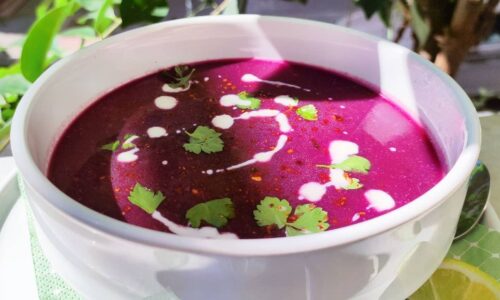 Spiced Purple Carrot Soup