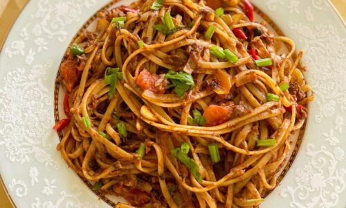 Spicy Tuna Fettuccine