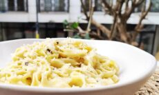 Triple Truffle Creamy Handmade Fettuccine