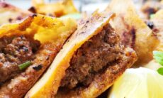 Arayes (Lebanese Meat Stuffed Pita)