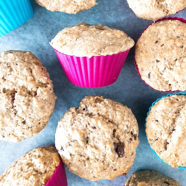 Banana Coconut Chocolate Muffins