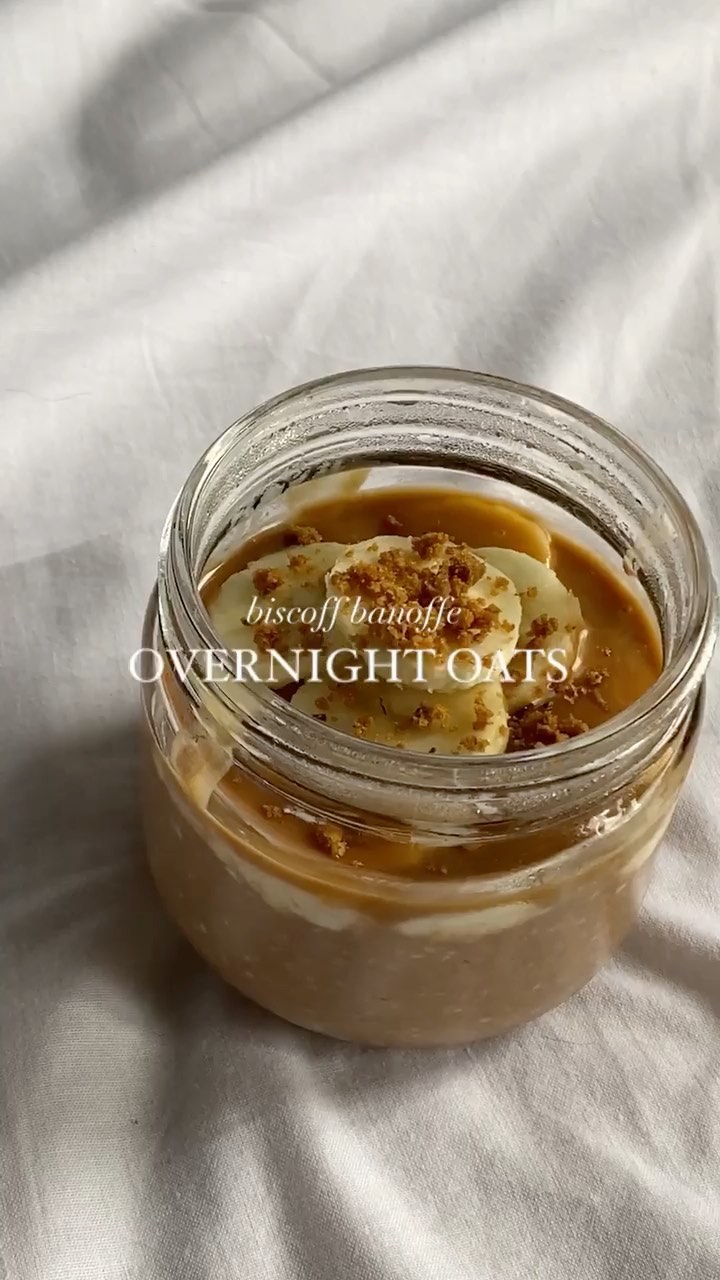 Biscoff Banoffe Overnight Oats