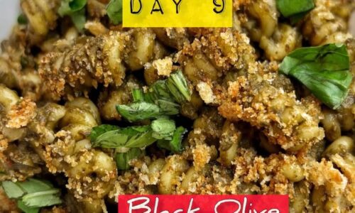Black Olive Pesto Pasta