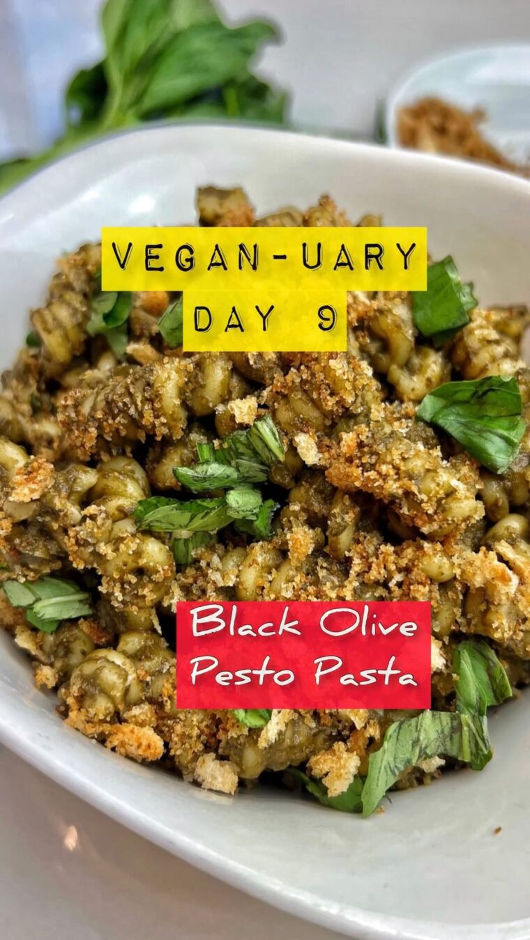 Black Olive Pesto Pasta