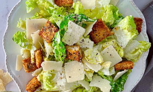 Caesar Salad With Homemade Croutons