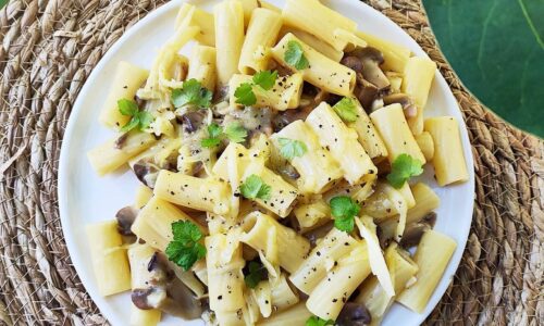 Cheesy Mushroom Rigatoni