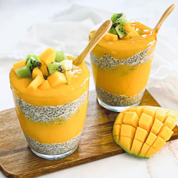 Chia Pudding With Mango Coulis