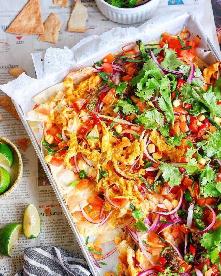 Chicken Curry Nachos from @stirwithme - ResepMamiku.com